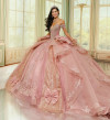 Princesa by Ariana Vara PR30203 Glitter Tulle Long Ball Gown