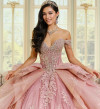 Princesa by Ariana Vara PR30203 Glitter Tulle Long Ball Gown