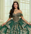 Princesa by Ariana Vara PR30205 Glitter Tulle Long Ball Gown Princesa by Ariana Vara PR30205 Glitter Tulle Long Ball Gown