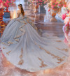 Princesa by Ariana Vara PR30191 Cracked Ice Sequin Ball Gown