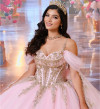 Princesa by Ariana Vara PR30192 Sequin Tulle Long Ball Gown
