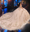 Princesa by Ariana Vara PR30193 Glitter Tulle Lace Ball Gown