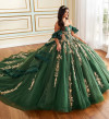 Princesa by Ariana Vara PR30197 Bead Glitter Tulle Ball Gown