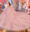 Princesa by Ariana Vara PR70105 Beads Glitter Mesh Ball Gown