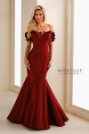 Montage by Mon Cheri M3101 Mikado Off-Shoulder Long Dress