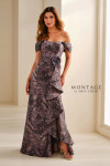 Montage by Mon Cheri M3103 Brocade Sweetheart Neck Dress