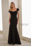 Montage by Mon Cheri M3108 Crepe Sweetheart Neck Long Dress