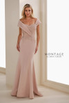 Montage by Mon Cheri M3108 Crepe Sweetheart Neck Long Dress