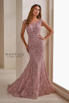 Montage by Mon Cheri M3109 Allover Lace Curved Neck Dress