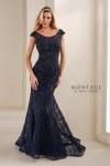 Montage by Mon Cheri M3109 Allover Lace Curved Neck Dress