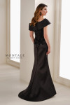 Montage by Mon Cheri M3111 Mikado Asymmetric Neck Long Dress