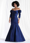 MGNY By Morilee 73151 Taffeta Sleeves Off Shoulder Gown