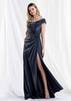 Morilee MGNY 73152 Jersey Off-Shoulder Cap Sleeve Long Gown