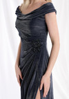 Morilee MGNY 73152 Jersey Off-Shoulder Cap Sleeve Long Gown