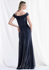 Morilee MGNY 73152 Jersey Off-Shoulder Cap Sleeve Long Gown