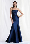 Morilee MGNY 73155 Mikado Cat Eye Scoop Neck Strapless Gown