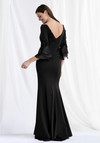 Morilee MGNY 73157 Scuba Knit Bateau Neck Ruffle Sleeve Gown