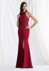 Morilee MGNY 73168 Jersey Beaded Halter Neck Sleeveless Gown