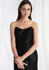 Morilee MGNY 73170 Beaded Fringe Strapless Neck Evening Gown