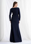 MGNY By Morilee 73172 Scuba Knit V-Neck Sleeves Gown