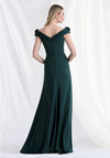 MGNY By Morilee 73183 Crepe Off Shoulder Cap Sleeve Gown