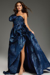Jovani 26269 Dramatic Ruffle One-Shoulder High Slit Gown