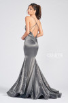 Colette by Daphne CL12230 Stretch Satin Deep V-neckline Gown