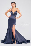 Colette by Daphne CL12270 Stretch Satin Sleeveless Long Gown