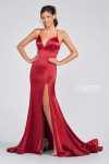 Colette by Daphne CL12270 Stretch Satin Sleeveless Long Gown