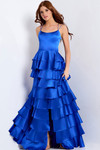 Jovani 48295 Ruffle Scoop Neck Sleeveless Long Prom Dress