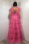 Jovani 48288 Ruffle V-Neckline Sleeveless Long Prom Dress