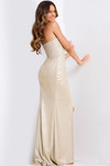 Jovani 49876 Scoop Neckline Strapless Long Prom Dress