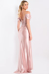 Jovani 49719 V-Neckline Spaghetti Straps Long Prom Dress