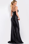 Jovani 48364 V-Neckline Spaghetti Straps Long Prom Dress