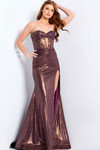 Jovani 48971 Sequins Sweetheart Neck Strapless Fitted Dress