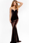 Jovani 45479 Beaded V-neckline Strapless Fitted Prom Dress
