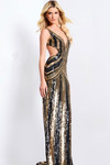 Jovani 43953 Sequins V-neckline Sleeveless Fitted Prom Dress