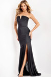 Jovani 49147 Beaded V-Neckline Strapless Fitted Prom Dress