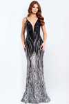 Jovani 49316 Sequins V-Neckline Sleeveless Fitted Prom Dress