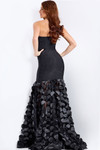 Jovani 49344 Beaded Straight Neck Strapless Fitted Dress