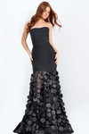 Jovani 49344 Beaded Straight Neck Strapless Fitted Dress
