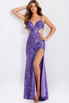 Jovani 43738 Sequins Spaghetti Straps Sleeveless Prom Dress