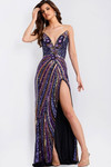 Jovani 49270 Sequins V-Neckline Strapless Fitted Prom Dress