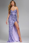Jovani 46714 Sequins Sweetheart Neck Strapless Prom Dress