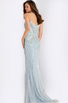 Jovani 49262 Beaded V-Neckline Strapless Fitted Prom Dress
