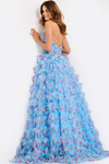 Jovani 47267 Layered Ruffle V-Neckline Strapless Prom Dress