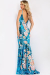Jovani 48637 Sequins Illusions V-Neck Sleeveless Prom Dress