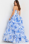 Jovani 47029 Layered Ruffle Sweetheart Neck Strapless Dress