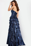 Jovani 47742 Layered Ruffle Keyhole Strapless Prom Dress