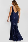 Jovani 48631 Sequins V-Neckline Sleeveless Fitted Prom Dress